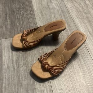 Leather heels